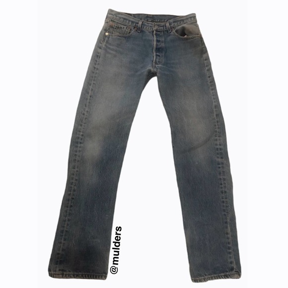Vintage Mens Blue Levi’s 501xx 501 33x36 Straight Leg Classic Fit Jeans - Picture 1 of 15